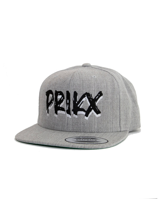 Lt. Grey PRIKX  logo Snapback Hat