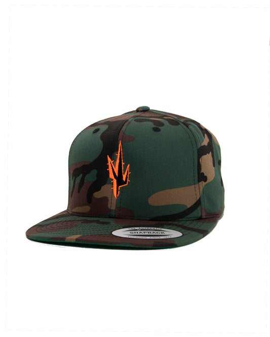 Camo/Neon Cactus Logo Hat